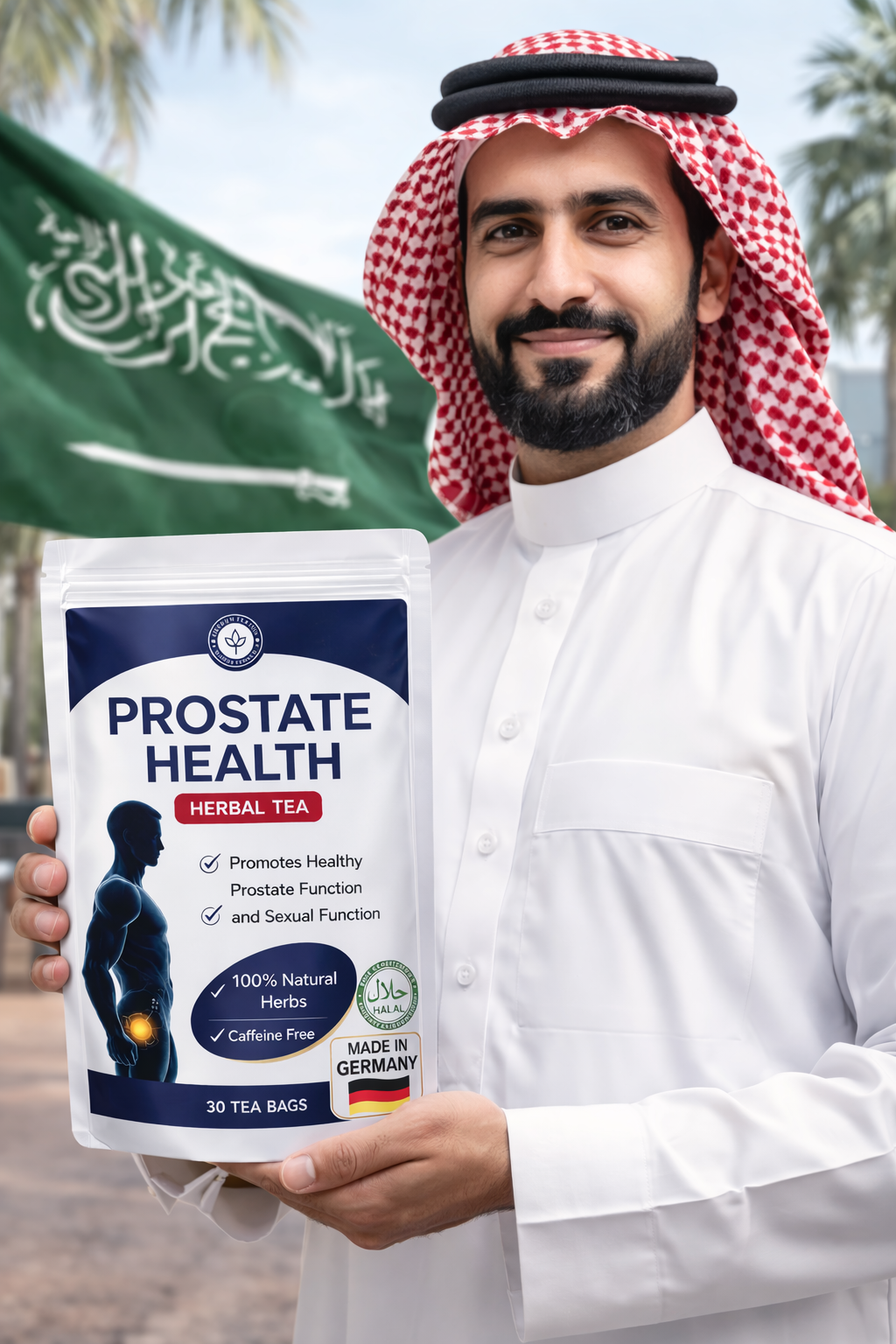 شاي ProstaHerb™ الطبيعي لدعم صحة البروستاتا وتحسين الراحة اليومية للرجال
